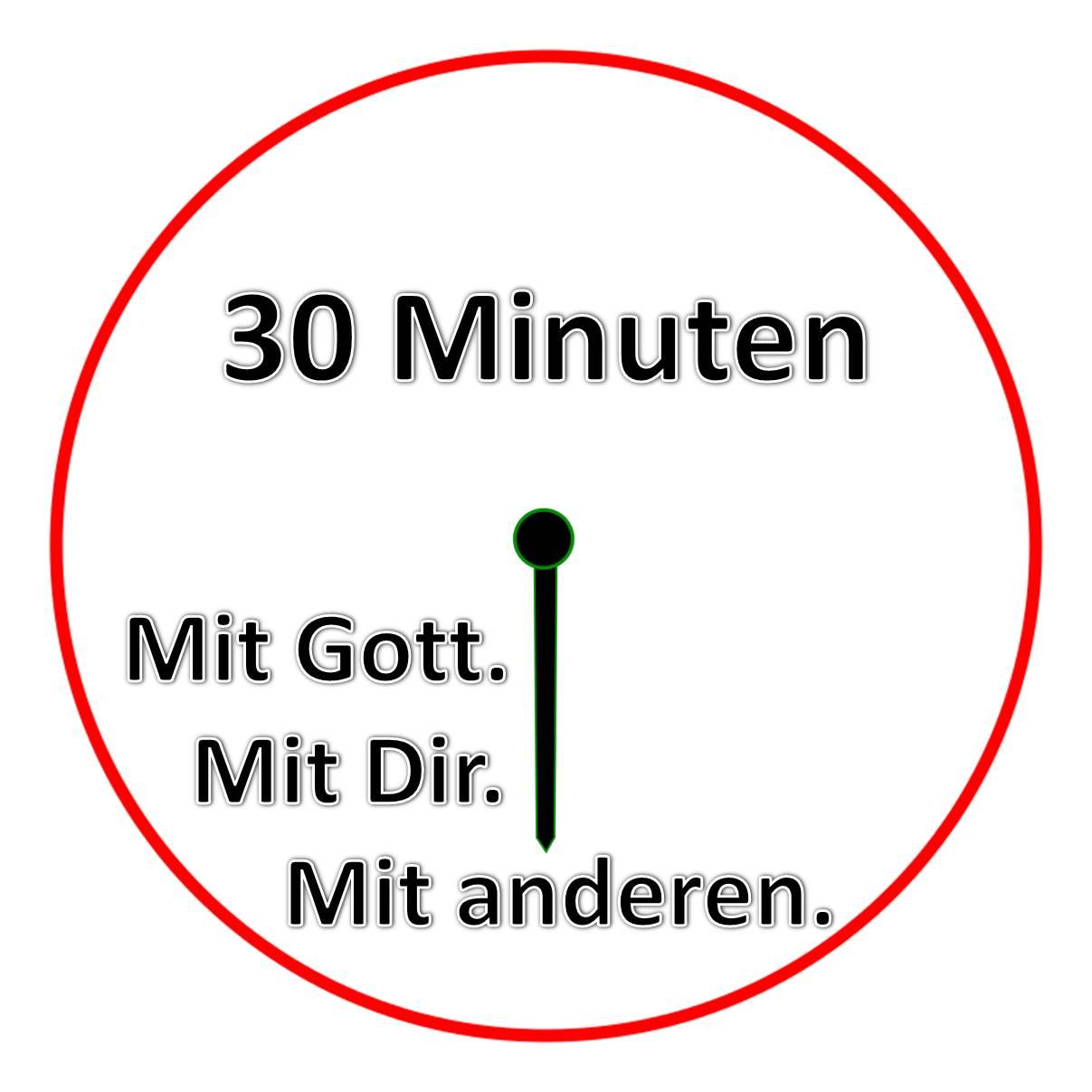 logo 30 Minuten Mit Gott. Mit Dir. Mit anderen.